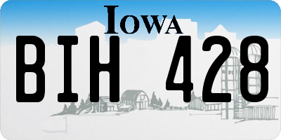 IA license plate BIH428