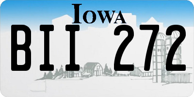 IA license plate BII272