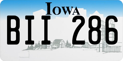 IA license plate BII286
