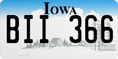 IA license plate BII366