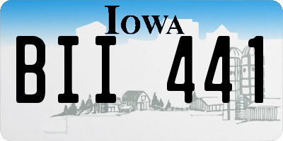 IA license plate BII441