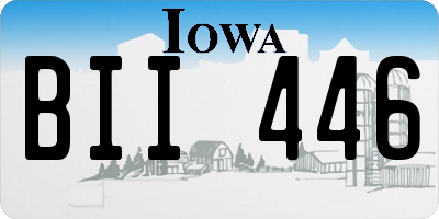 IA license plate BII446