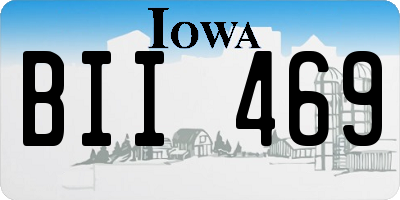 IA license plate BII469