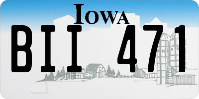 IA license plate BII471