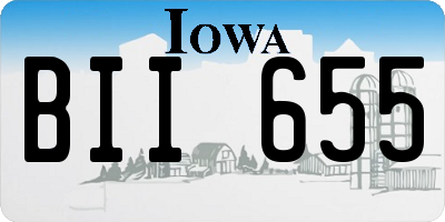 IA license plate BII655