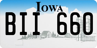 IA license plate BII660