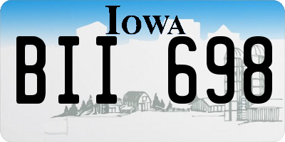 IA license plate BII698