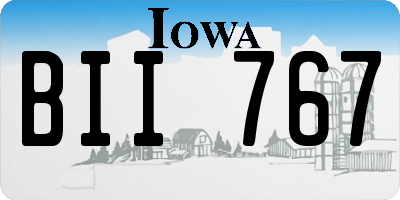 IA license plate BII767