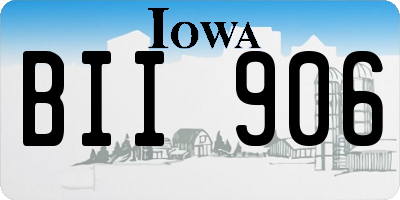 IA license plate BII906