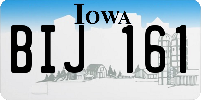 IA license plate BIJ161