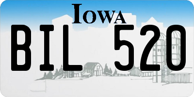 IA license plate BIL520