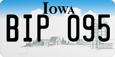 IA license plate BIP095