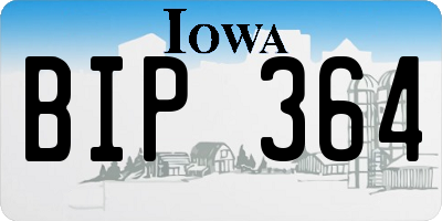 IA license plate BIP364