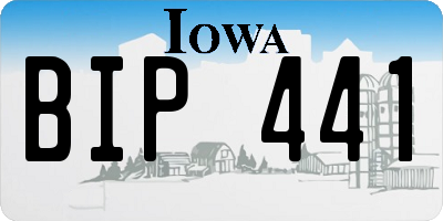 IA license plate BIP441