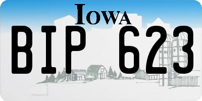 IA license plate BIP623