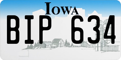 IA license plate BIP634