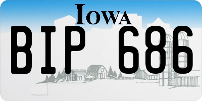 IA license plate BIP686