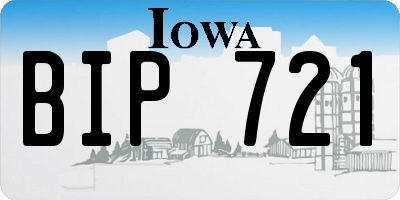 IA license plate BIP721