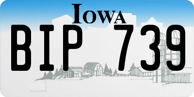 IA license plate BIP739