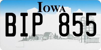 IA license plate BIP855