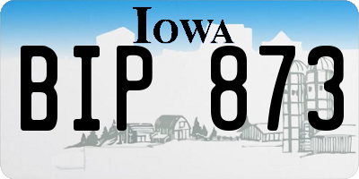 IA license plate BIP873