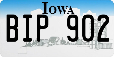 IA license plate BIP902