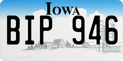 IA license plate BIP946