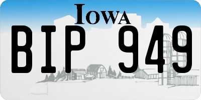 IA license plate BIP949