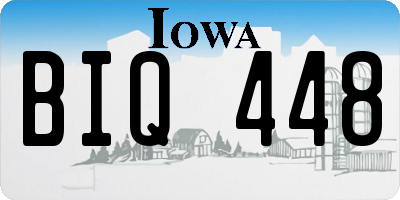 IA license plate BIQ448