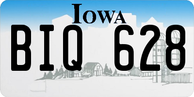 IA license plate BIQ628