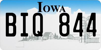 IA license plate BIQ844
