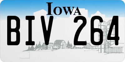 IA license plate BIV264
