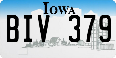 IA license plate BIV379