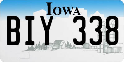 IA license plate BIY338