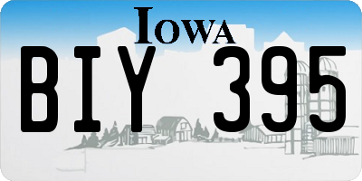 IA license plate BIY395