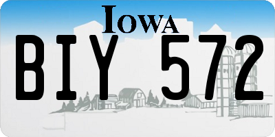 IA license plate BIY572