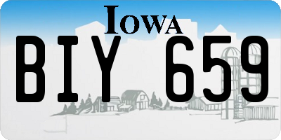 IA license plate BIY659