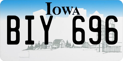 IA license plate BIY696