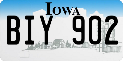 IA license plate BIY902