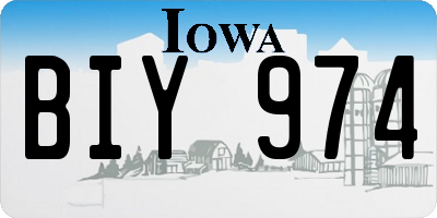 IA license plate BIY974