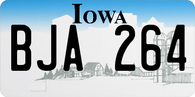 IA license plate BJA264