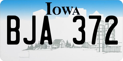 IA license plate BJA372