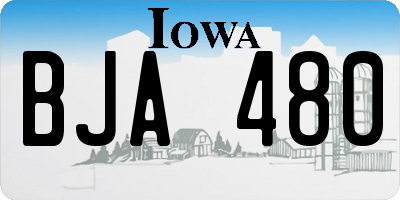 IA license plate BJA480