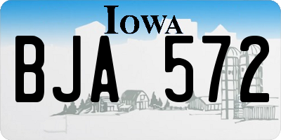 IA license plate BJA572