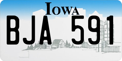 IA license plate BJA591