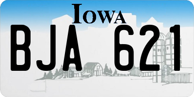 IA license plate BJA621