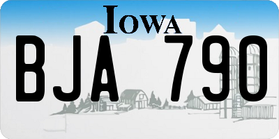 IA license plate BJA790