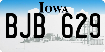 IA license plate BJB629