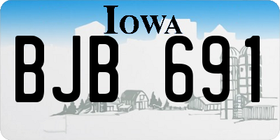 IA license plate BJB691