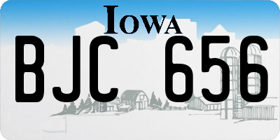 IA license plate BJC656